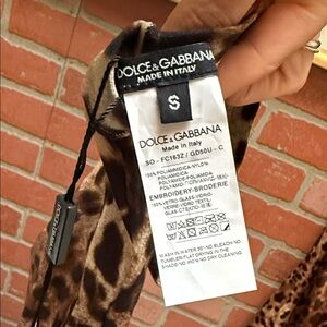 Dolce & Gabbana Brown Animal Print stockings